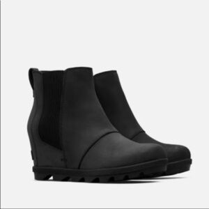 Sorel Joan of Arctic Wedge II Chelsea Bootie Leather 10 Winter Fall Gorpcore